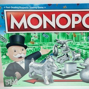 ⚡️ Monopoly Classic - Hasbro Board Game - T-Rex Cat Ducky Penguin Ship Dog NEW